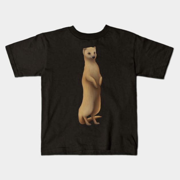 Yellow Mongoose Kids T-Shirt by Wilderness Insider